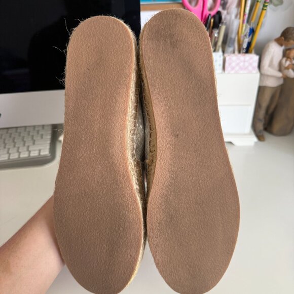 NIB Jack Rogers Palmer Espadrille Snake Embossed Silver Size 9.5 - Picture 13 of 16